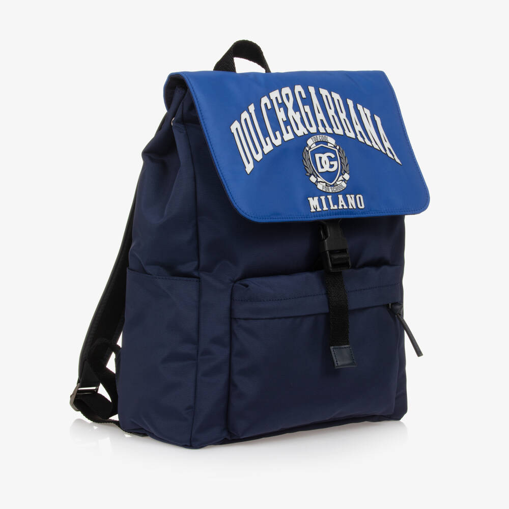 Dolce & Gabbana-Boys Iconic Blue Adventure Backpack | Childrensalon Outlet