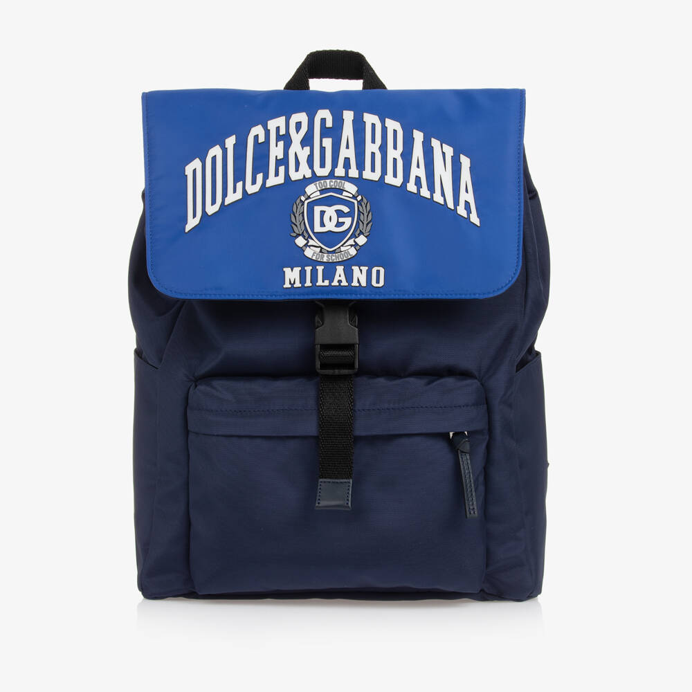Dolce & Gabbana-Boys Iconic Blue Adventure Backpack | Childrensalon Outlet