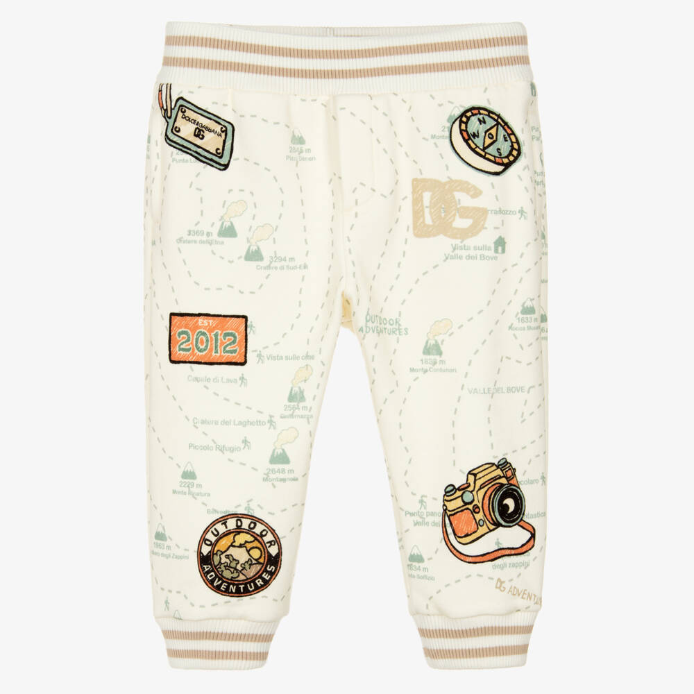 Dolce & Gabbana-Boys Ivory Adventure Trousers | Childrensalon Outlet