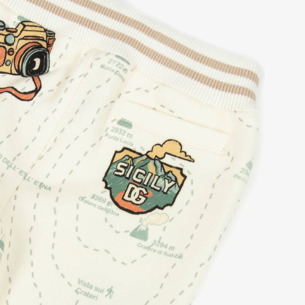 Dolce & Gabbana-Boys Ivory Adventure Trousers | Childrensalon Outlet