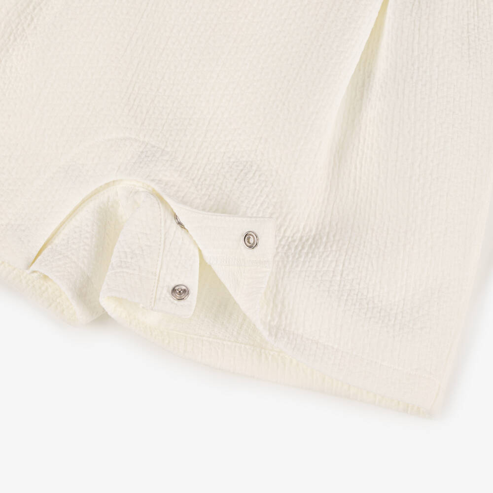 Dolce & Gabbana-Boys Ivory Cotton Ceremony Romper | Childrensalon Outlet