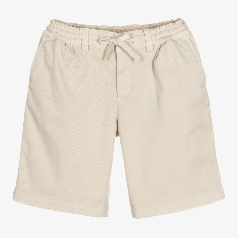 Dolce & Gabbana - Elfenbeinfarbene Baumwollshorts (J)  | Childrensalon