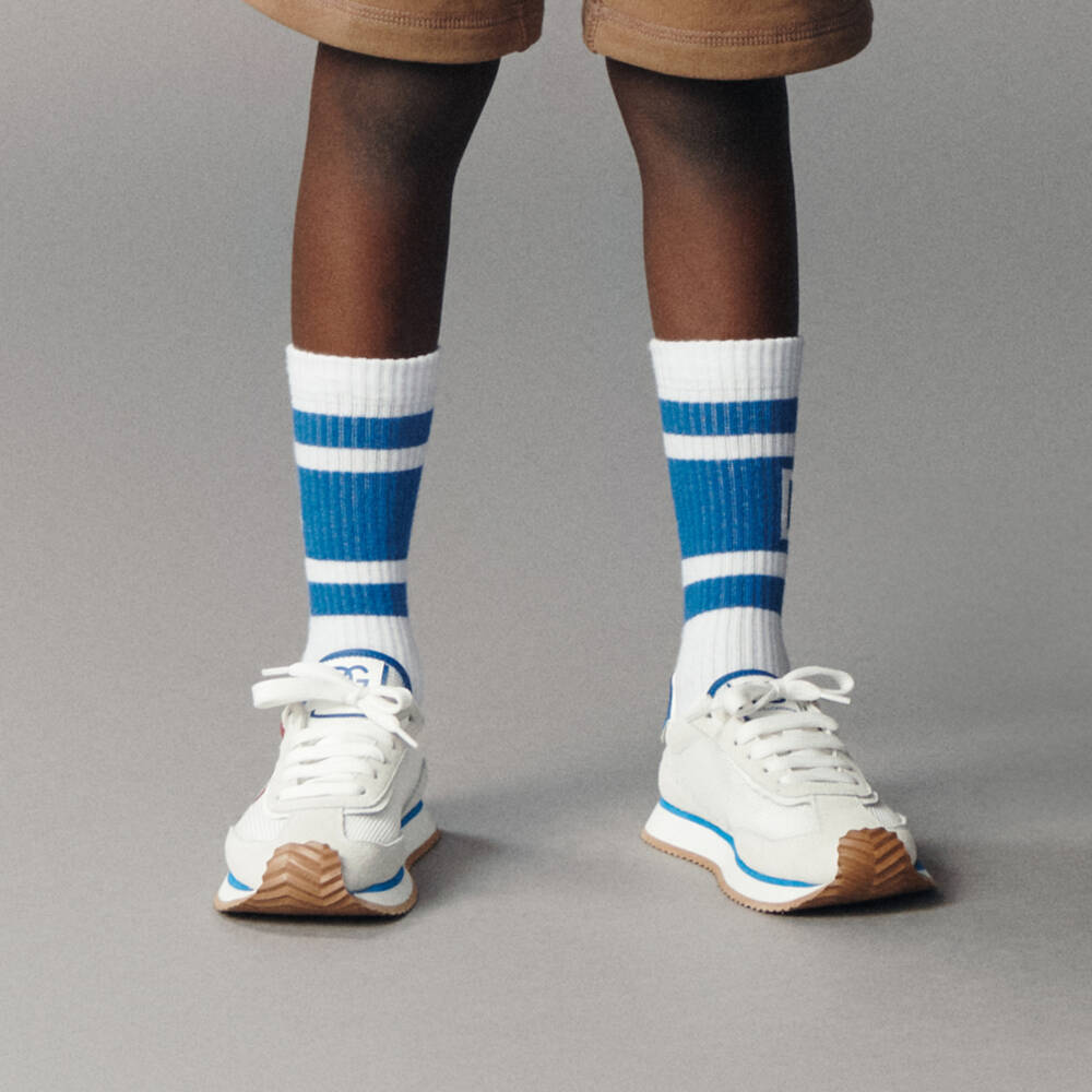 Dolce & Gabbana-Boys Ivory Designer Sneakers | Childrensalon Outlet