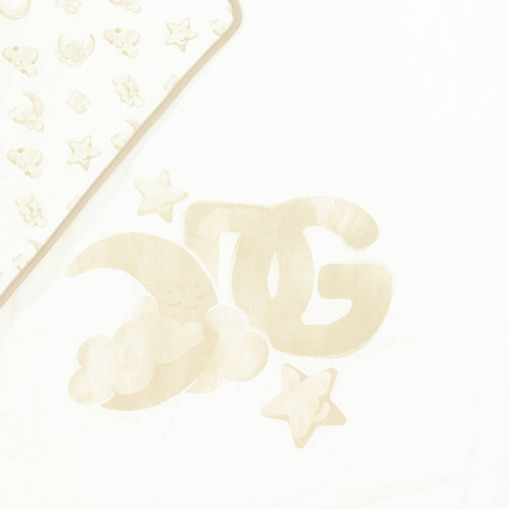 Dolce & Gabbana-Boys' Ivory Emblem Snuggle Wrap | Childrensalon Outlet