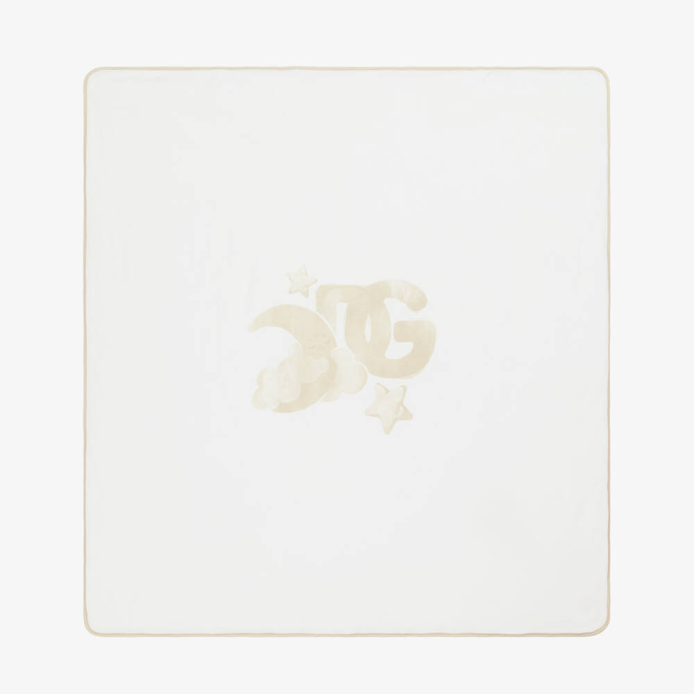 Dolce & Gabbana-Boys' Ivory Emblem Snuggle Wrap | Childrensalon Outlet