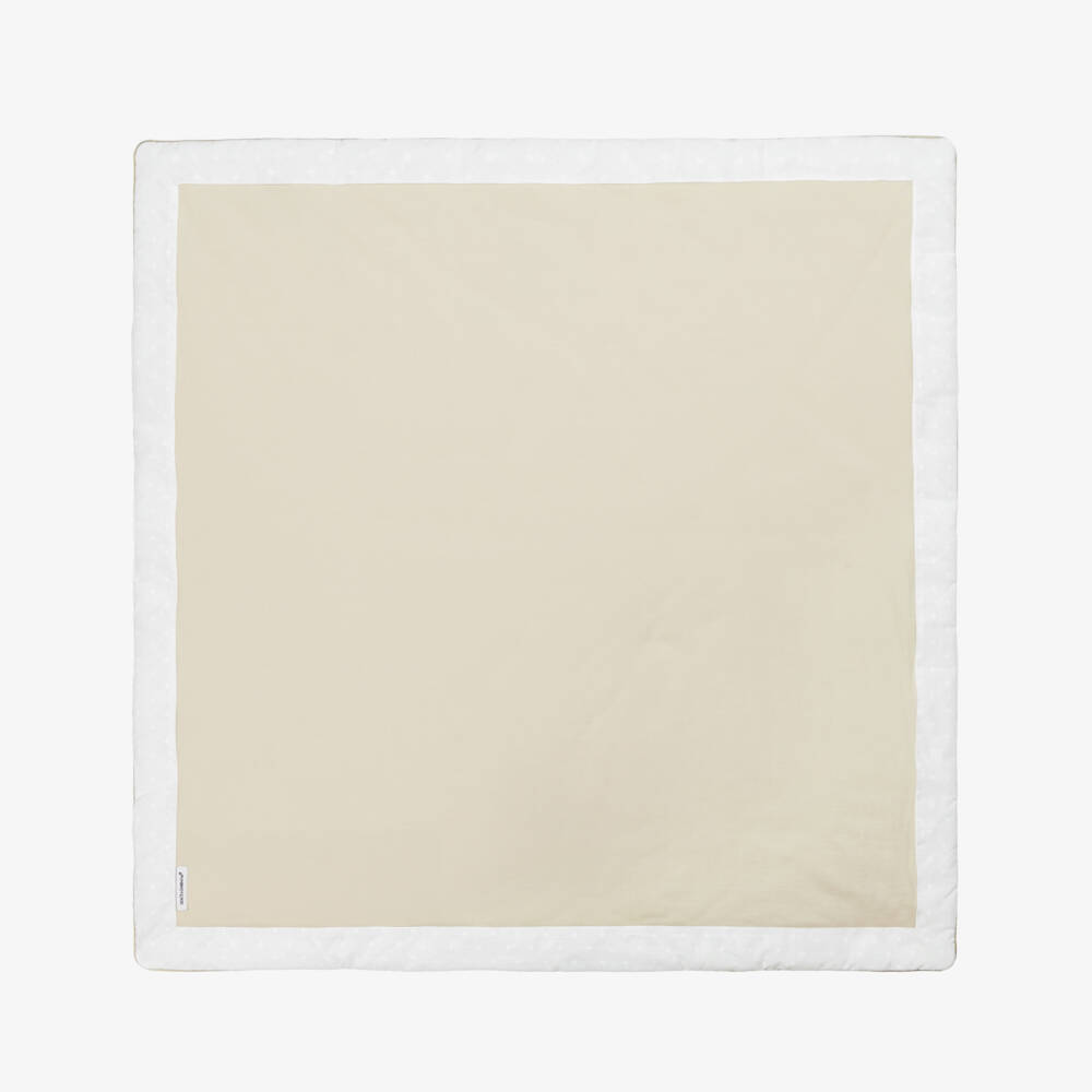 Dolce & Gabbana-Boys Ivory Logo Cotton Blanket | Childrensalon Outlet