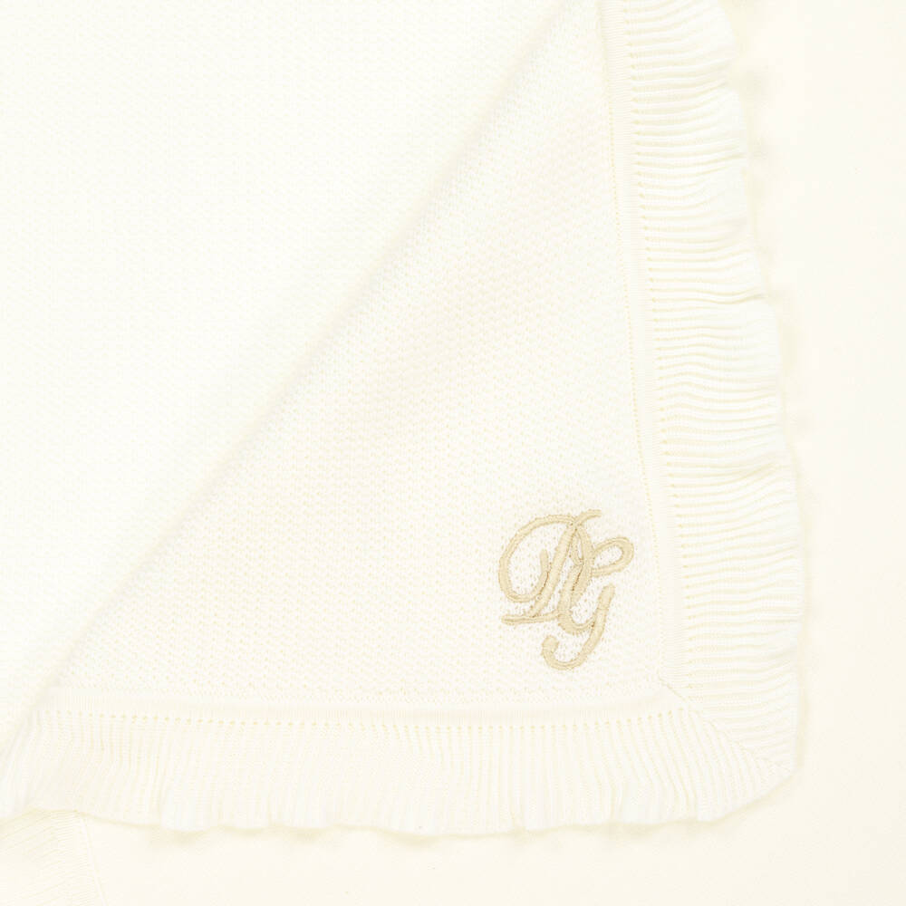 Dolce & Gabbana-Boys Ivory Luxe Knit Swaddle | Childrensalon Outlet