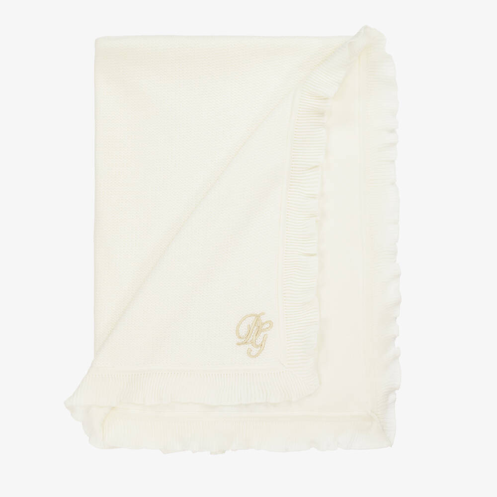 Dolce & Gabbana-Boys Ivory Luxe Knit Swaddle | Childrensalon Outlet