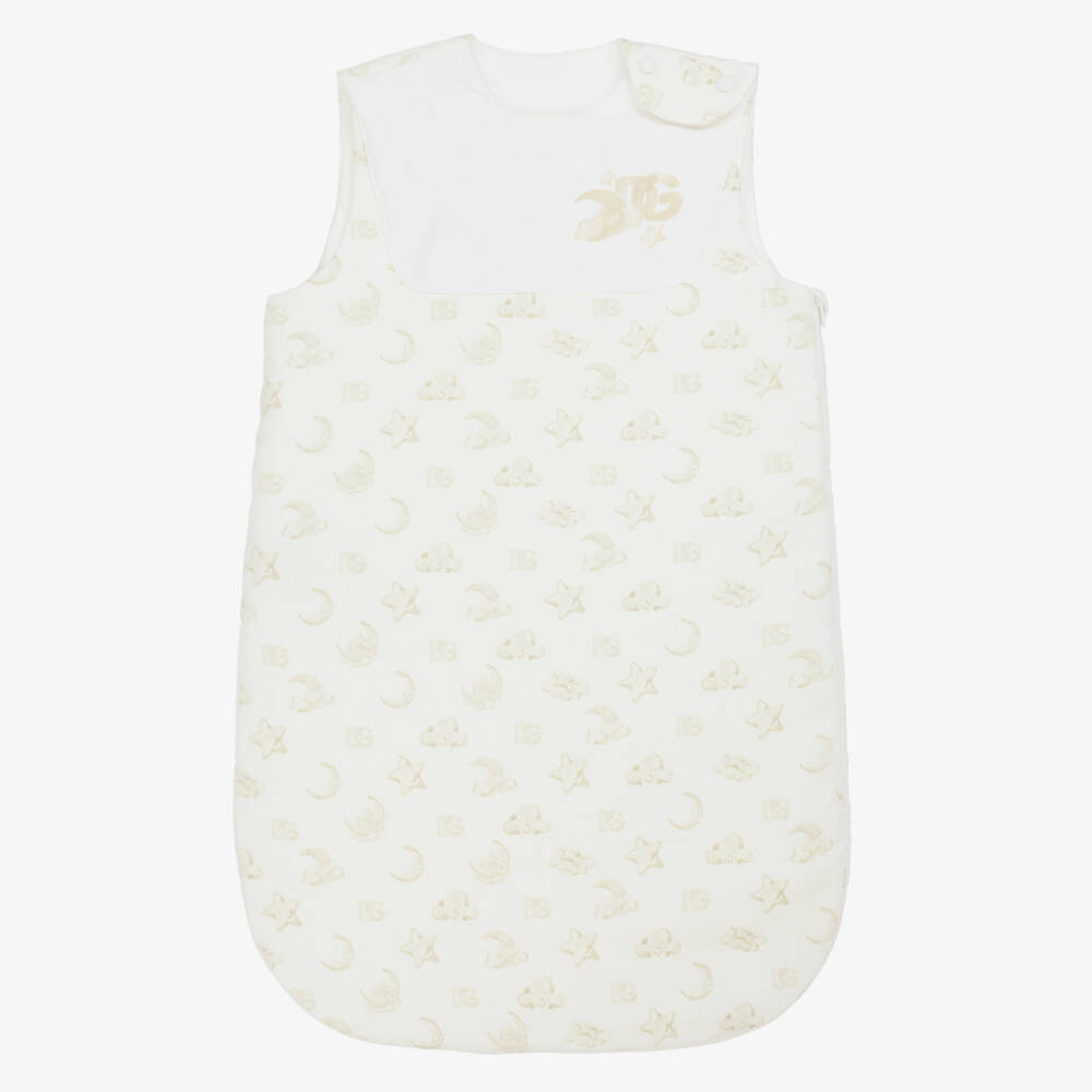 Dolce & Gabbana-Boys' Linen Cozy Beige Sleep Sack | Childrensalon Outlet
