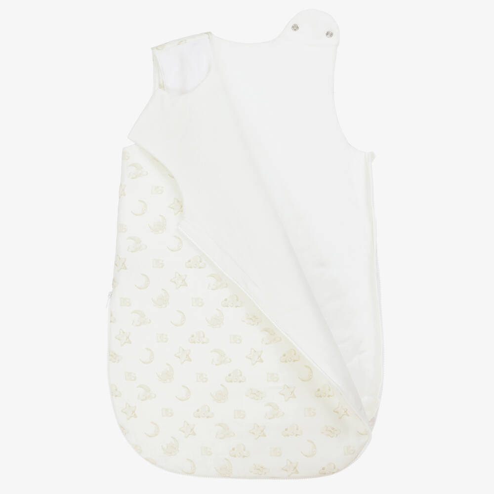 Dolce & Gabbana-Boys' Linen Cozy Beige Sleep Sack | Childrensalon Outlet