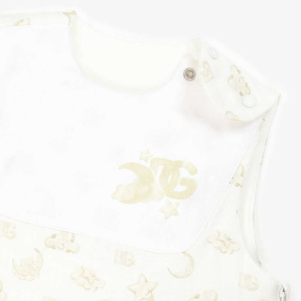 Dolce & Gabbana-Boys' Linen Cozy Beige Sleep Sack | Childrensalon Outlet