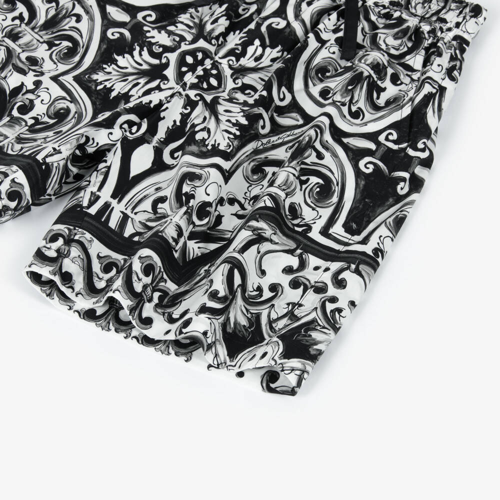 Dolce & Gabbana-Шорты из черного хлопка для мальчиков | Childrensalon Outlet