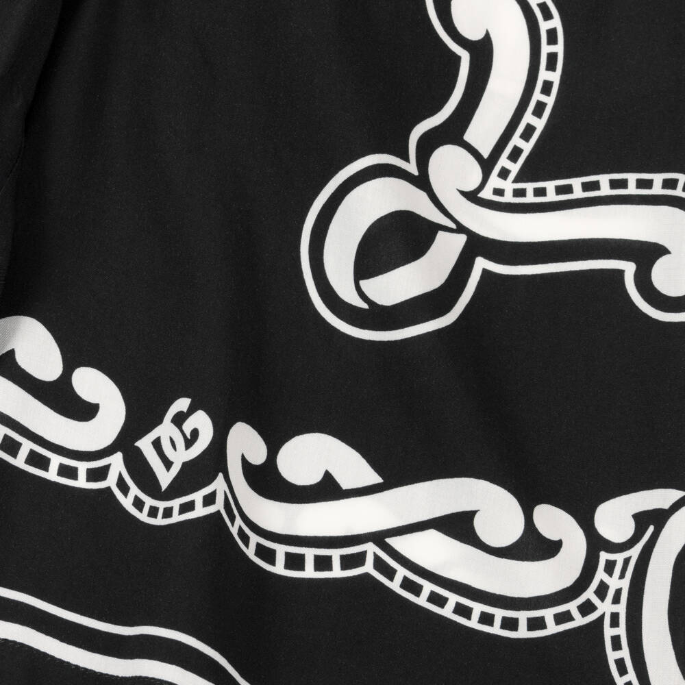 Dolce & Gabbana-Boys Monochrome Bandana Pattern Shorts | Childrensalon Outlet
