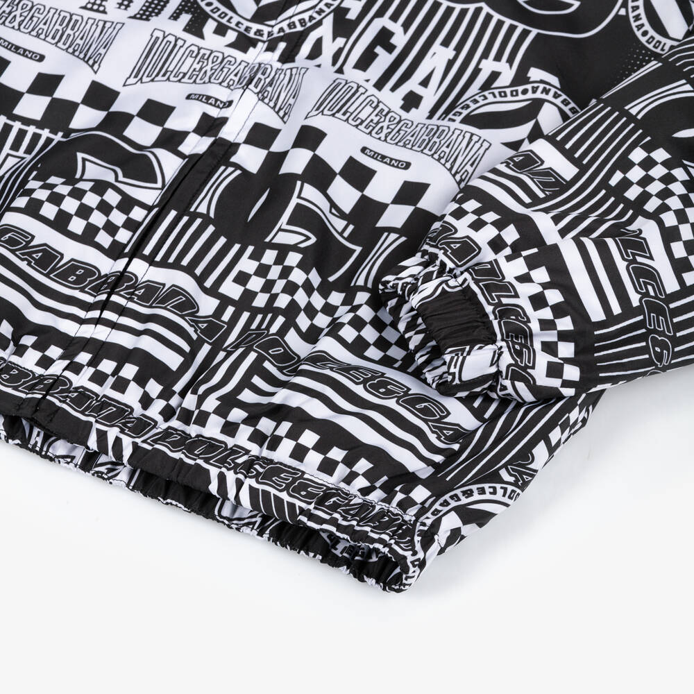 Dolce & Gabbana-Boys Monochrome Racing Jacket | Childrensalon Outlet