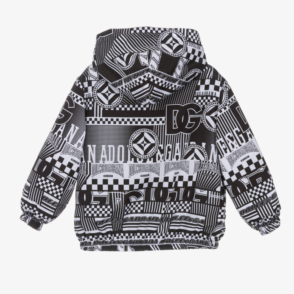 Dolce & Gabbana-Boys Monochrome Racing Jacket | Childrensalon Outlet
