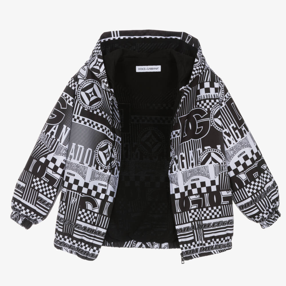 Dolce & Gabbana-Boys Monochrome Racing Jacket | Childrensalon Outlet
