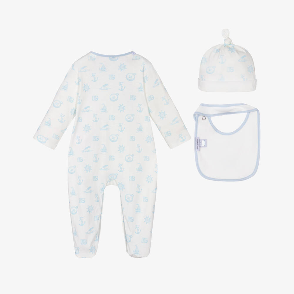 Dolce & Gabbana-Boys Nautical Blue Cotton Set | Childrensalon Outlet