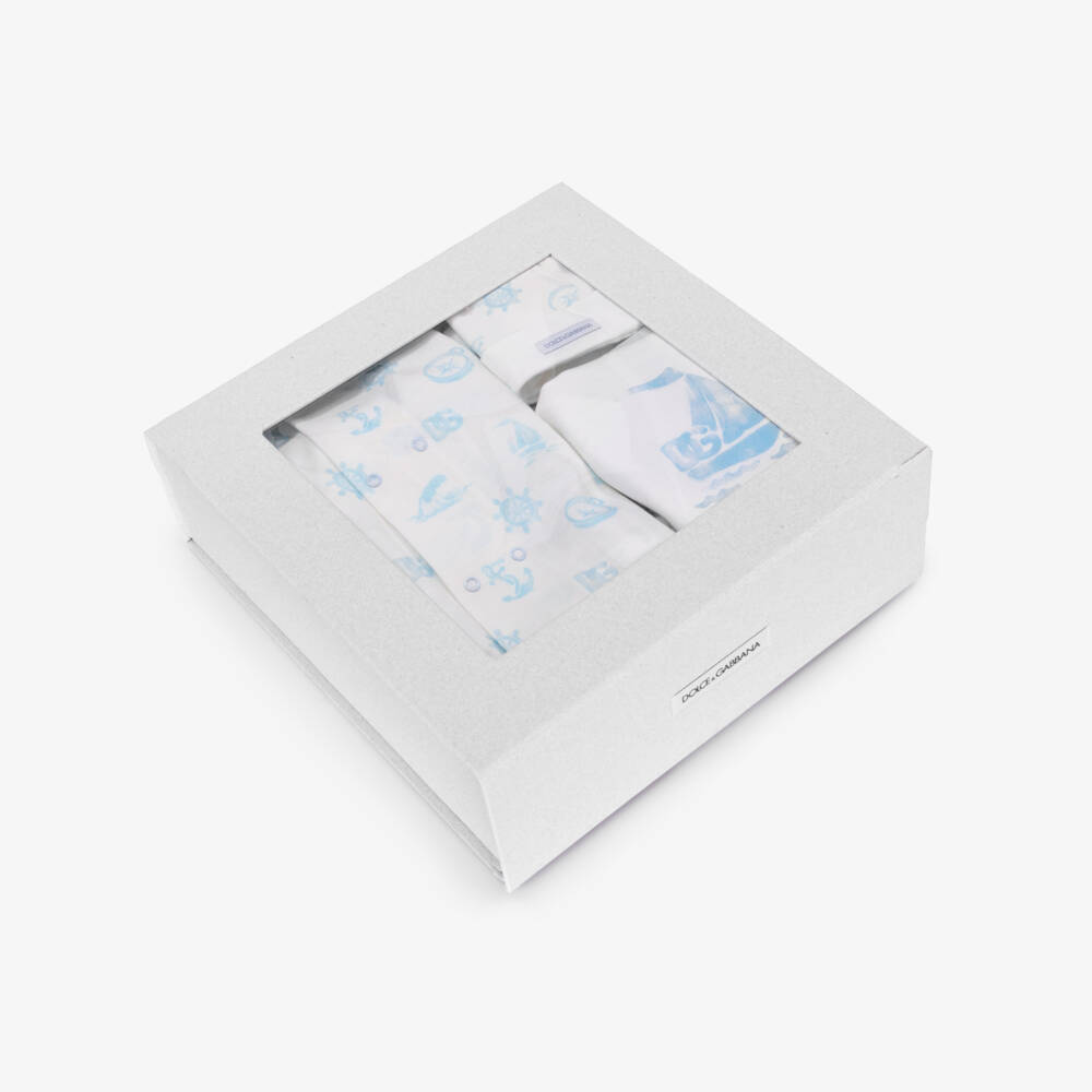 Dolce & Gabbana-Boys Nautical Blue Cotton Set | Childrensalon Outlet