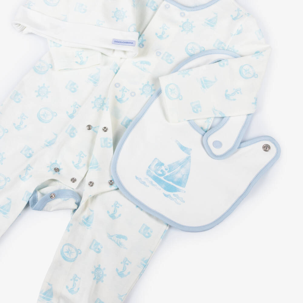 Dolce & Gabbana-Boys Nautical Blue Cotton Set | Childrensalon Outlet