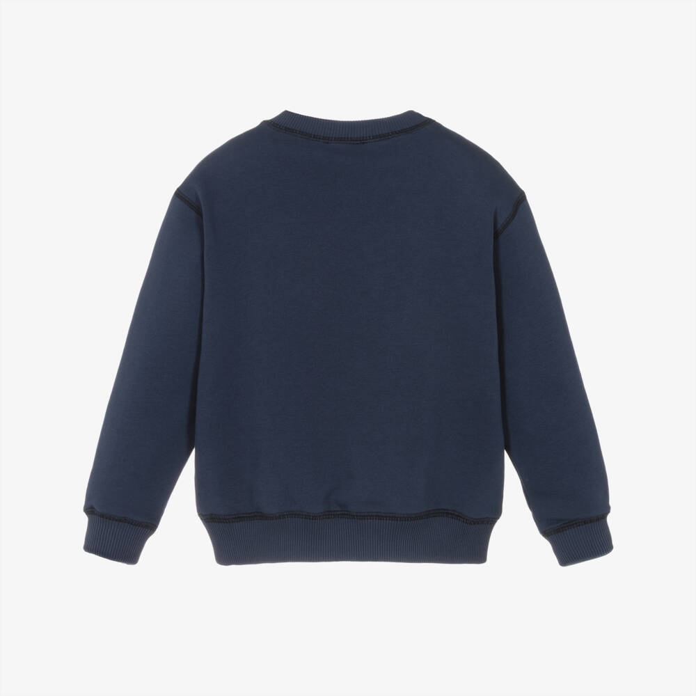 Dolce & Gabbana-Boys Nautical Blue Embroidered Sweatshirt | Childrensalon Outlet