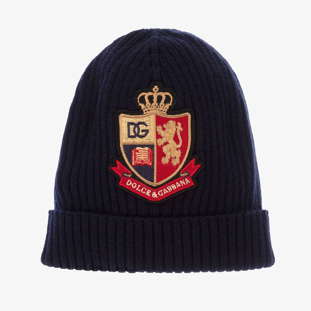 Dolce & Gabbana - Navyblaue Beanie für Jungen | Childrensalon