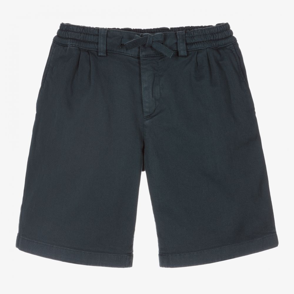 Dolce & Gabbana - Boys Navy Blue Cotton Shorts | Childrensalon