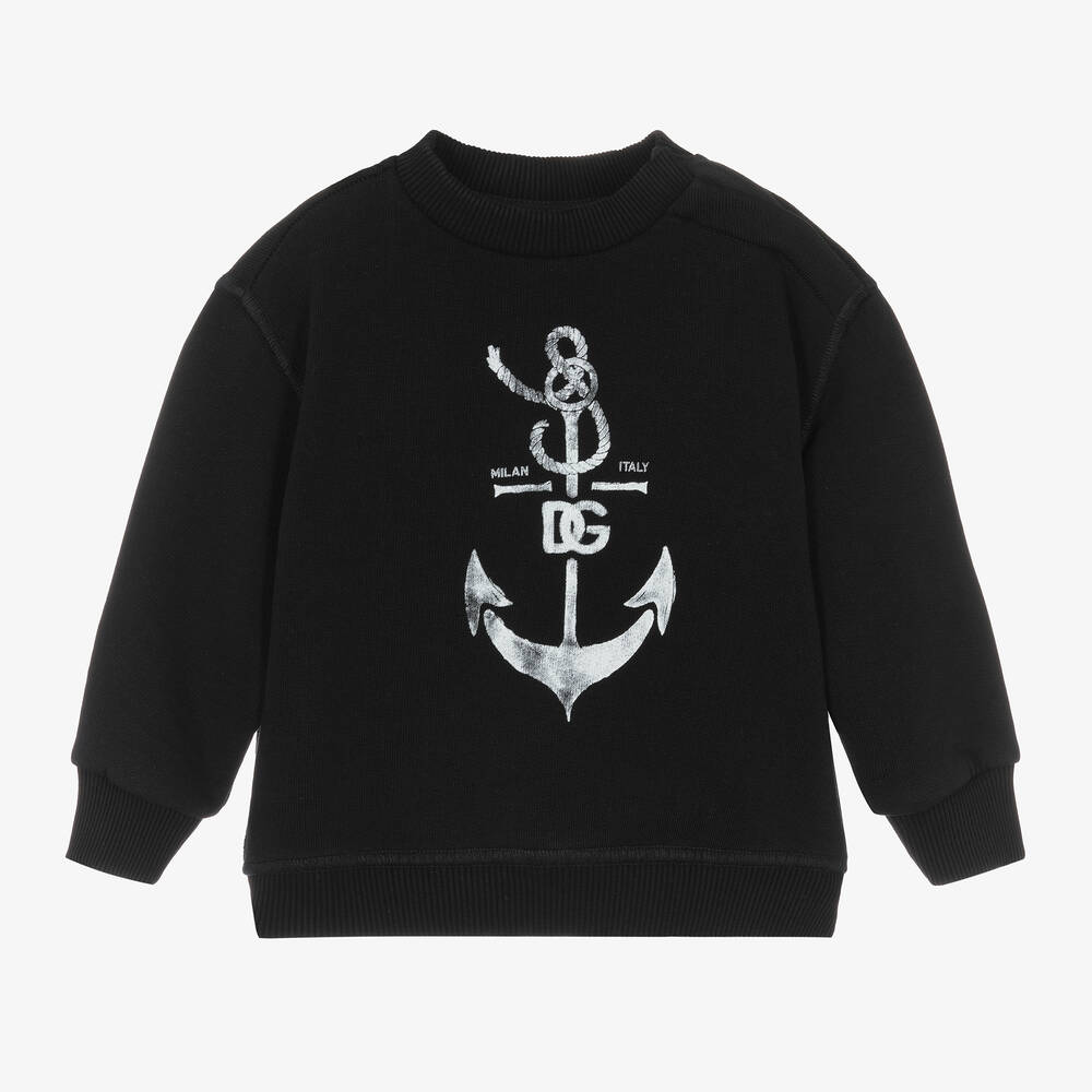 Dolce & Gabbana-Синий хлопковый свитшот для мальчиков | Childrensalon Outlet