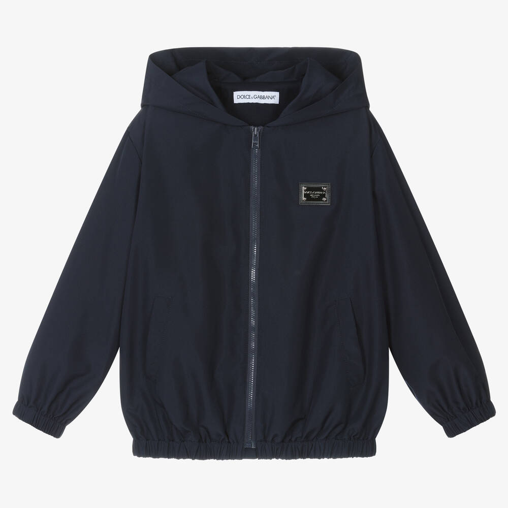 Dolce & Gabbana - Navyblaue Kapuzenjacke für Jungen | Childrensalon