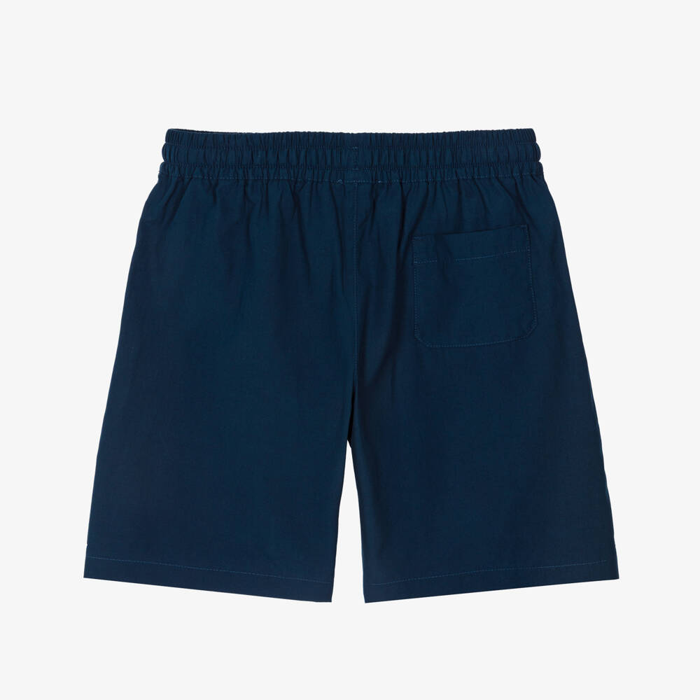 Dolce & Gabbana-Boys Navy Blue Poplin Bermuda Shorts | Childrensalon Outlet