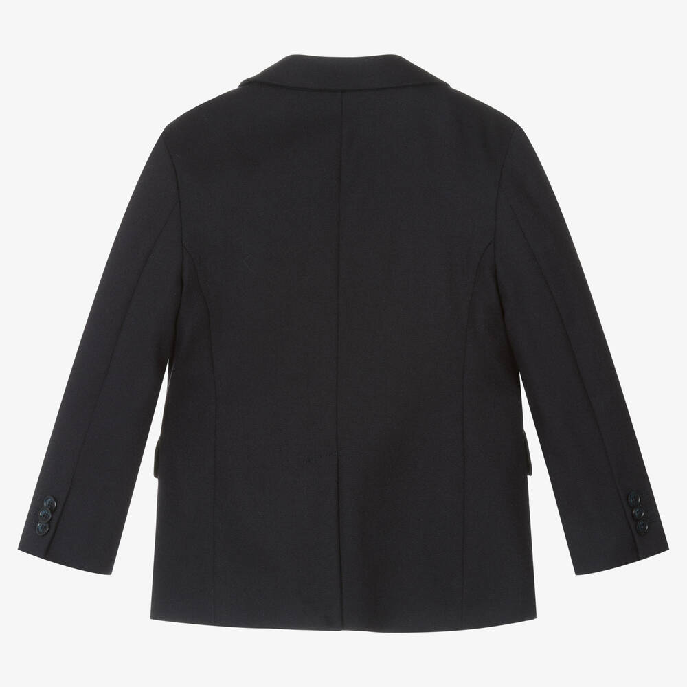 Dolce & Gabbana-Синий шерстяной блейзер | Childrensalon Outlet