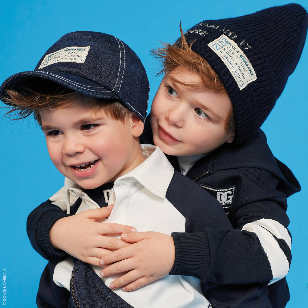 Dolce & Gabbana-Синий топ на молнии для мальчиков | Childrensalon Outlet