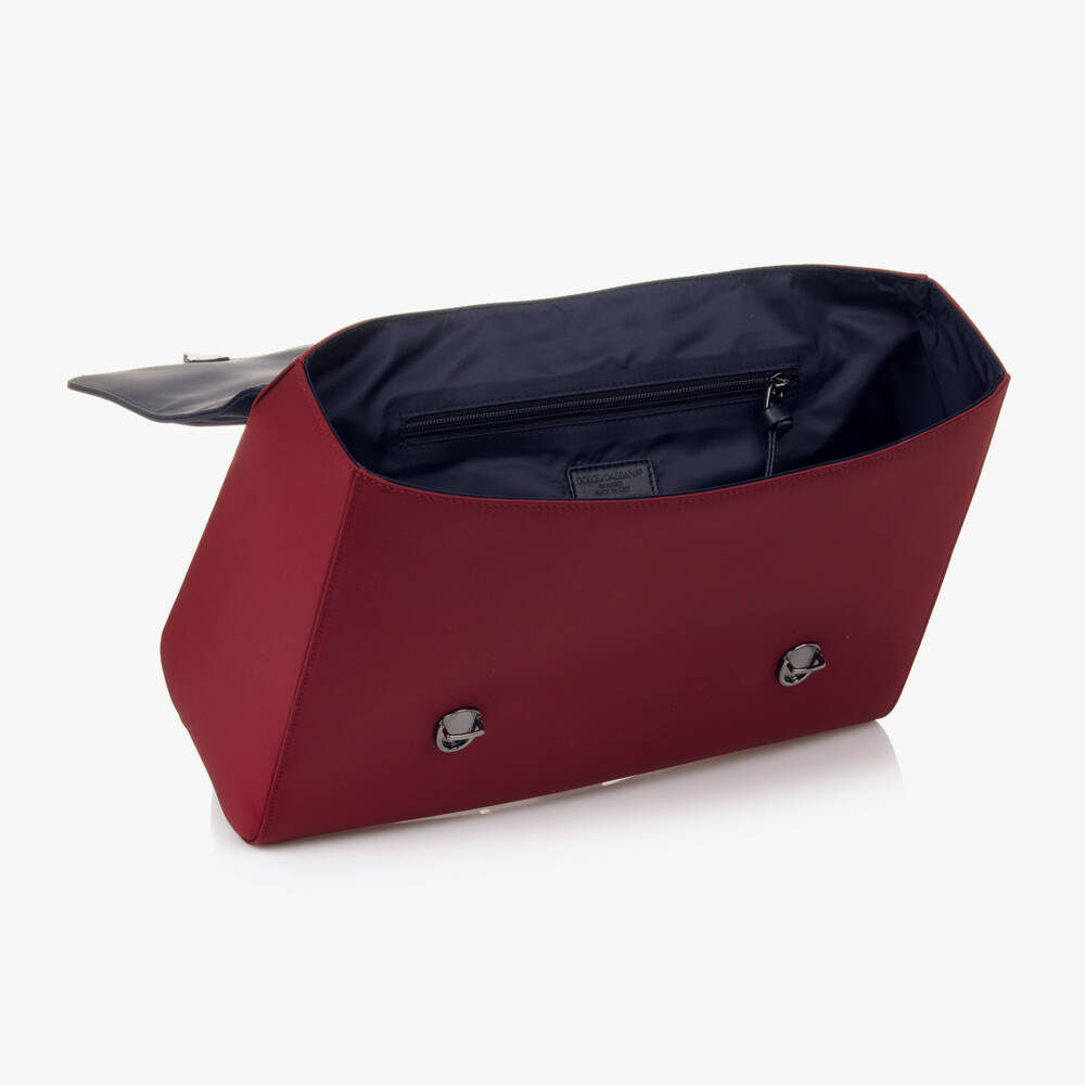 Dolce & Gabbana-Boys Navy & Burgundy Backpack | Childrensalon Outlet