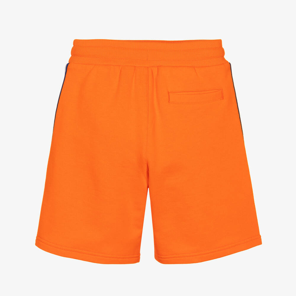 Dolce & Gabbana-Boys Orange Cotton DG Tape Shorts | Childrensalon Outlet