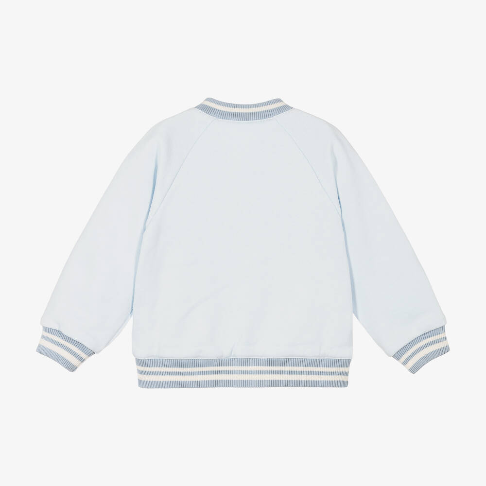 Dolce & Gabbana-Голубая двусторонняя куртка- бомбер для малышей | Childrensalon Outlet