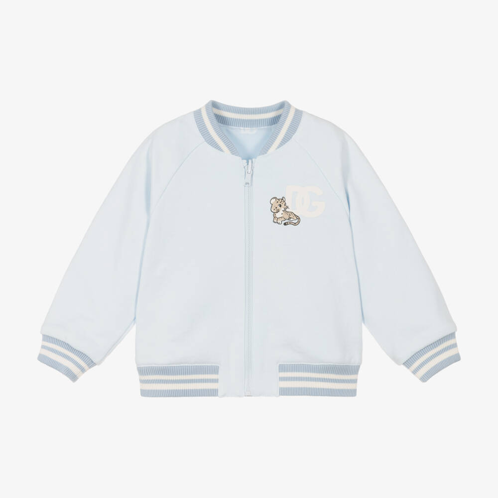 Dolce & Gabbana-Boys Pale Blue Reversible Jacket | Childrensalon Outlet