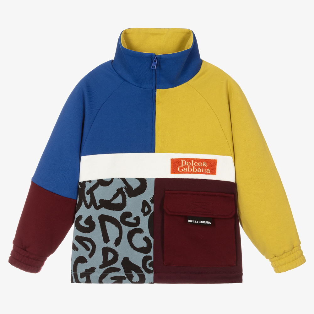Dolce & Gabbana - Boys Patchwork Sweatshirt | Childrensalon
