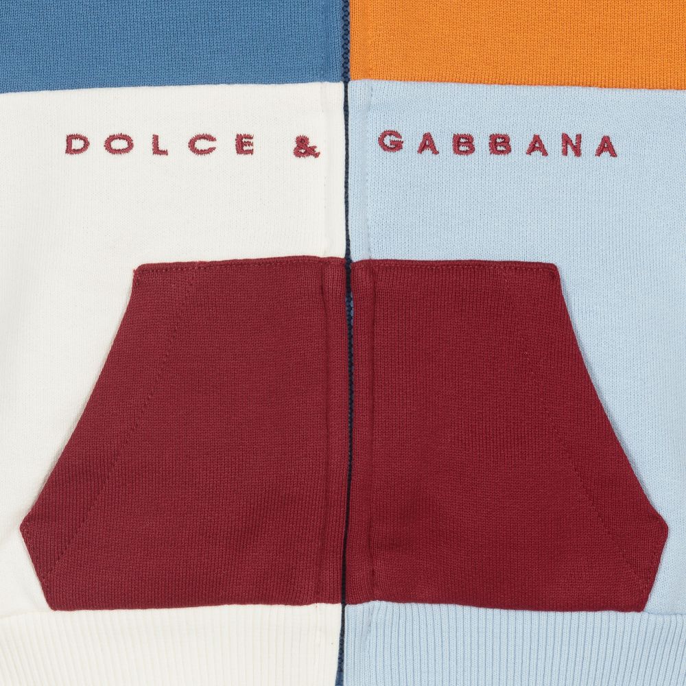 Dolce & Gabbana - Boys Patchwork Zip-Up Top | Childrensalon