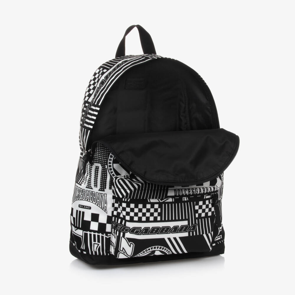 Dolce & Gabbana-Boys Racing Print Backpack | Childrensalon Outlet