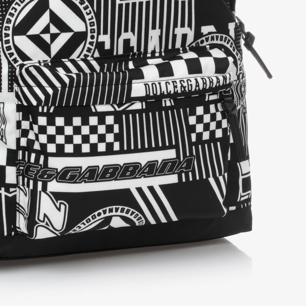Dolce & Gabbana-Boys Racing Print Backpack | Childrensalon Outlet