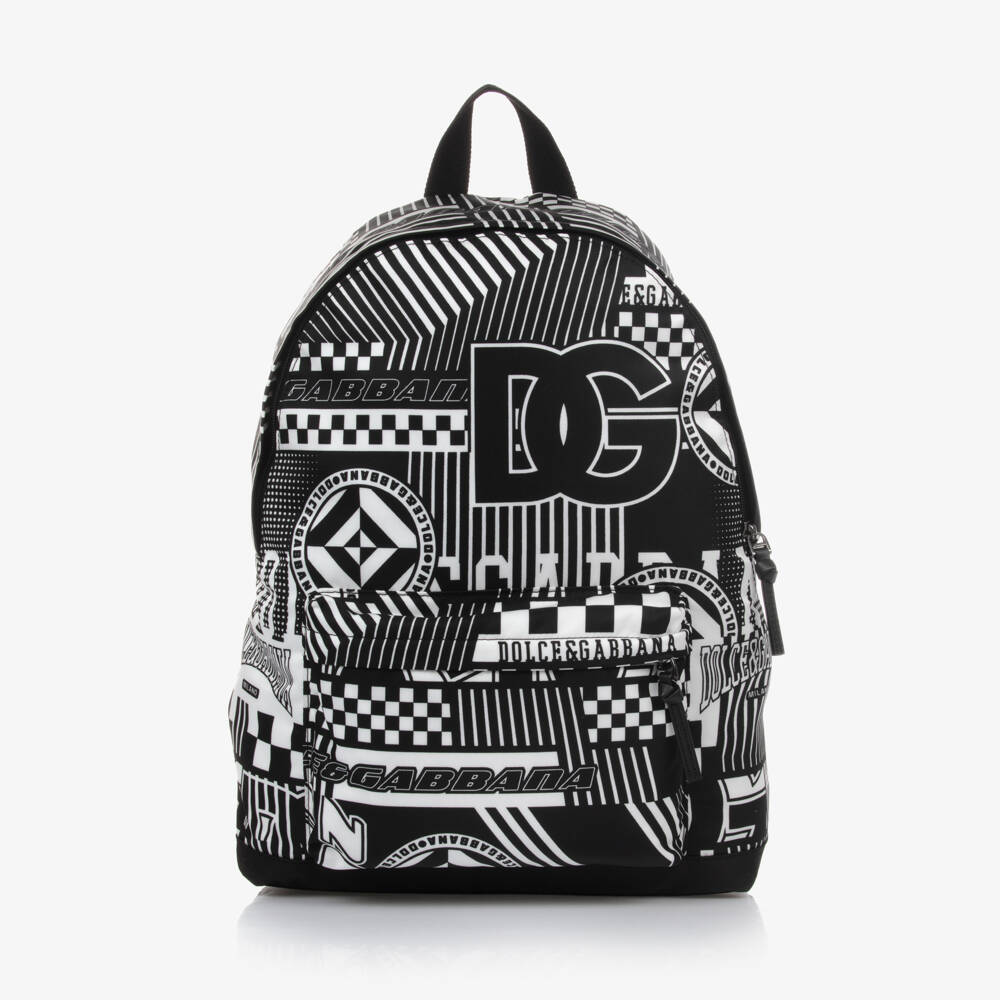 Dolce & Gabbana-Boys Racing Print Backpack | Childrensalon Outlet
