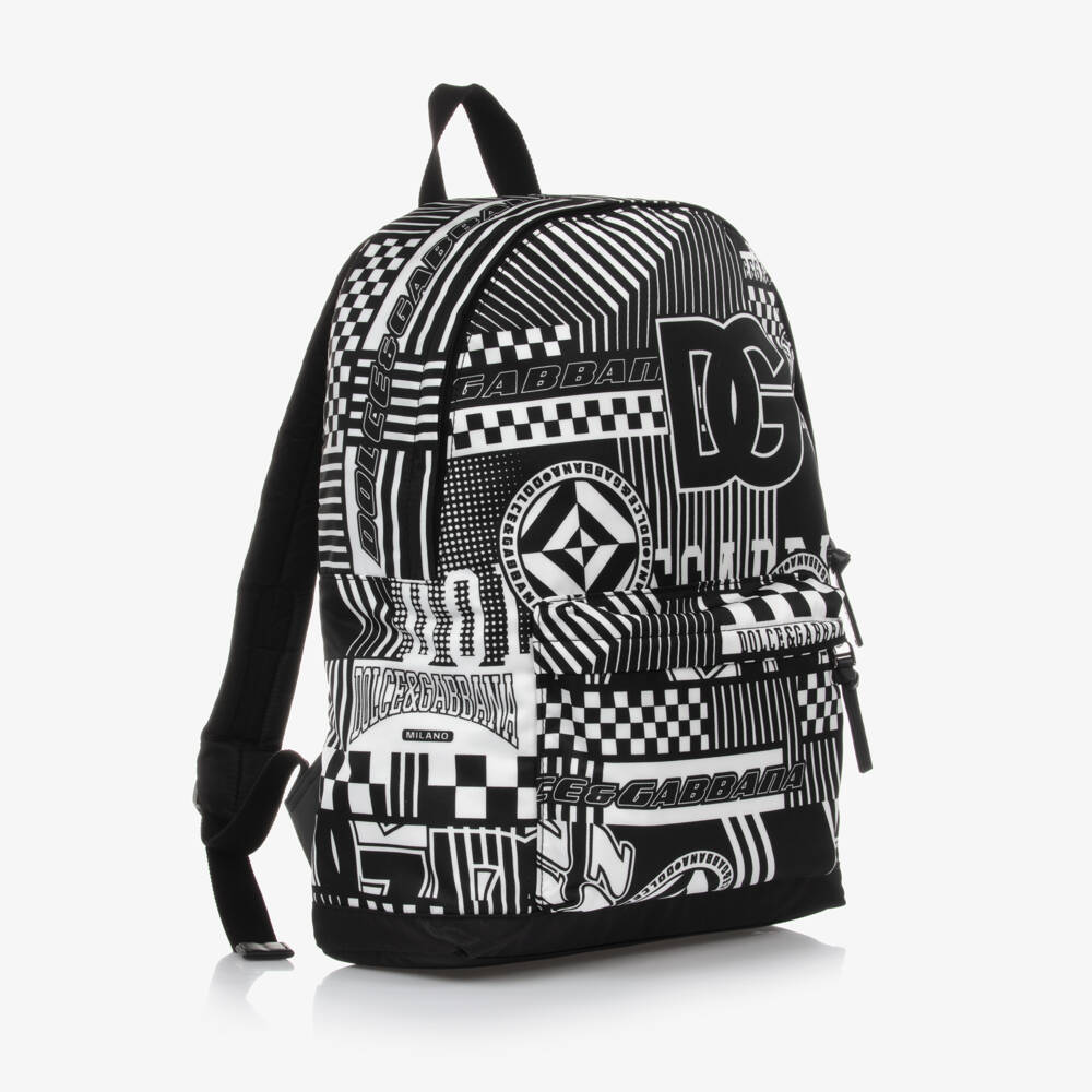 Dolce & Gabbana-Boys Racing Print Backpack | Childrensalon Outlet