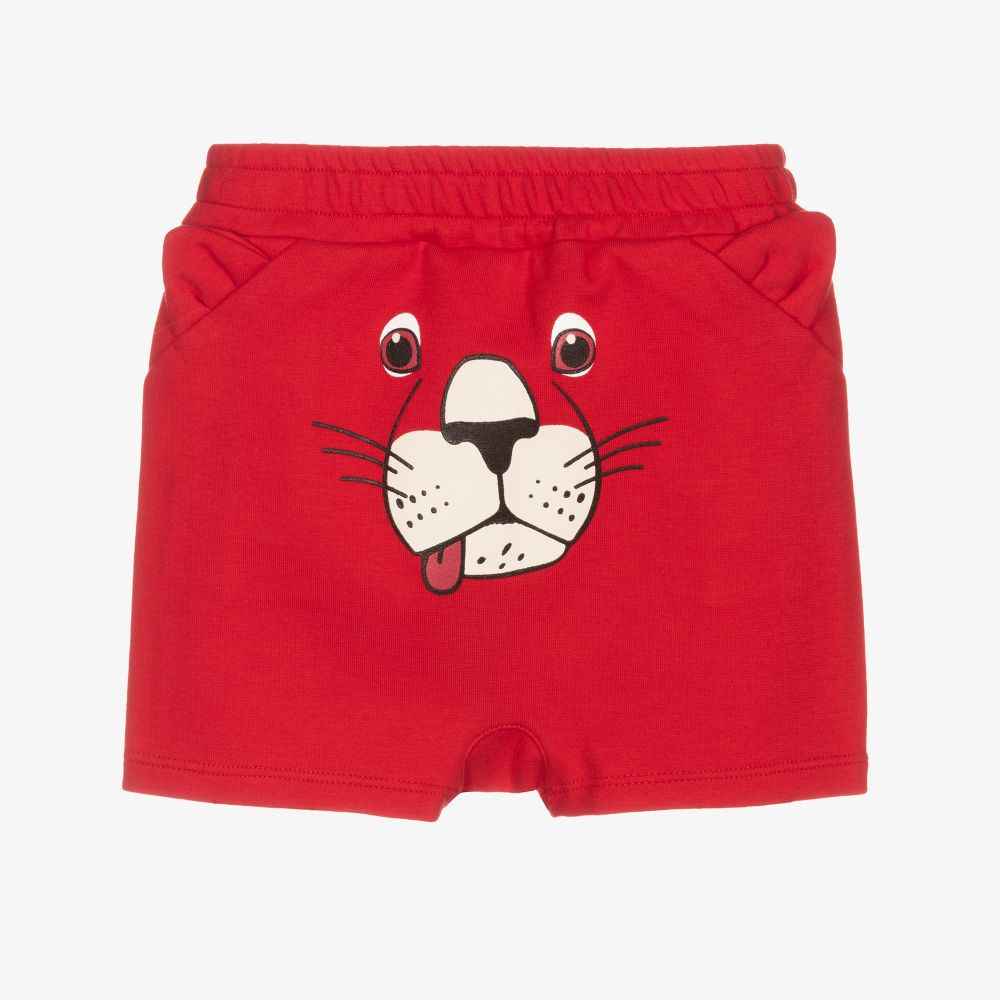 Dolce & Gabbana-شورت قطن جيرسي لون أحمر فاقع للأولاد | Childrensalon Outlet