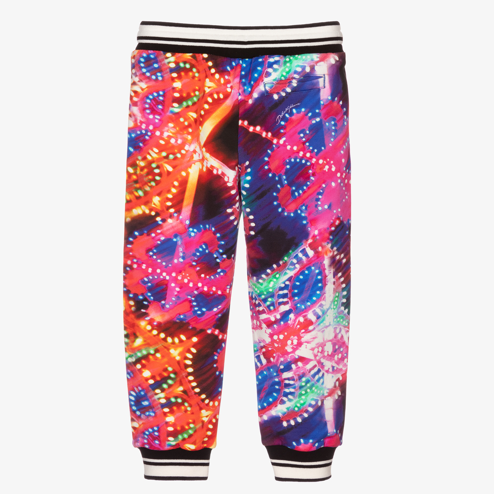 Dolce & Gabbana-Boys Red Illumination Joggers | Childrensalon Outlet