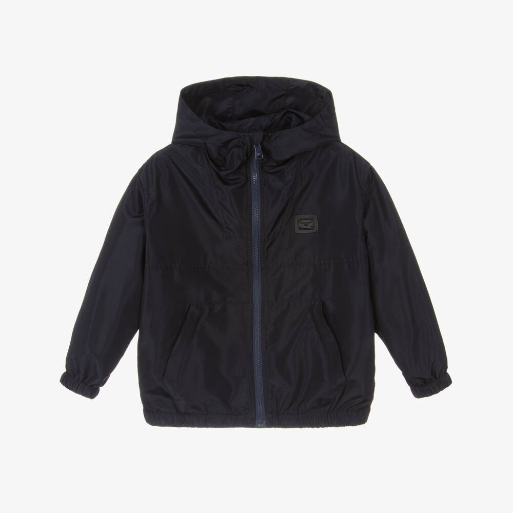 Dolce & Gabbana-Boys Silky Blue Weather Shield | Childrensalon Outlet