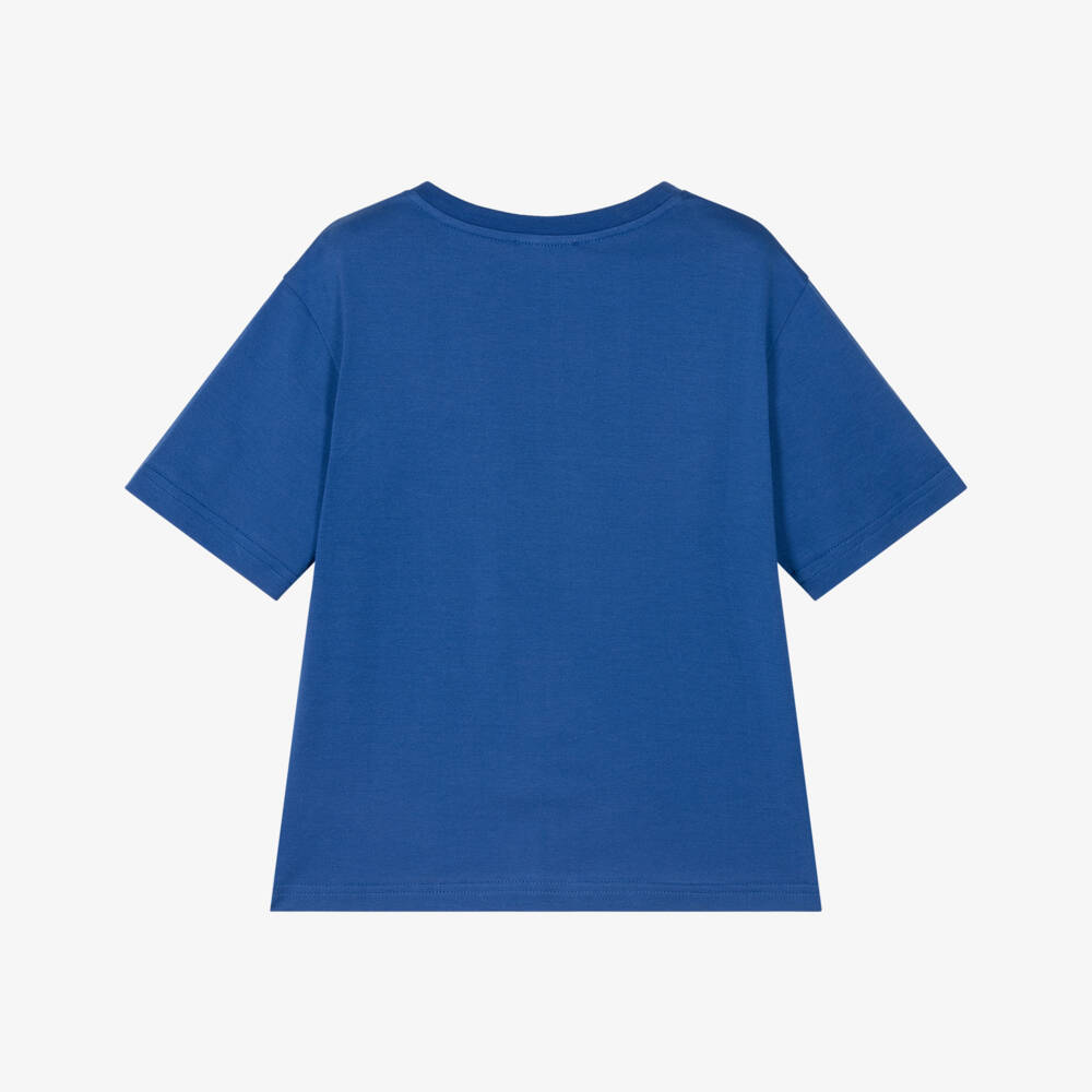 Dolce & Gabbana-Boys Sky Cotton Emblem Tee | Childrensalon Outlet