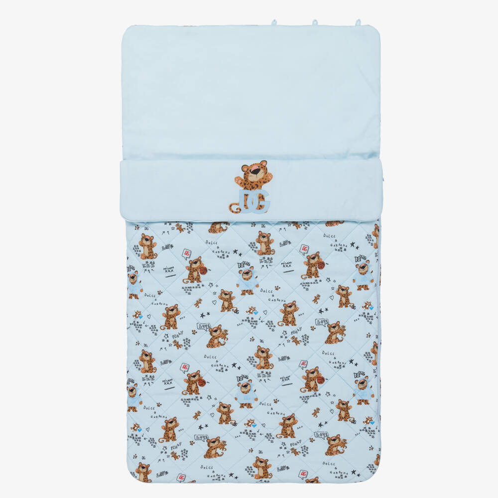 Dolce & Gabbana-Boys' Sky Leopard Cotton Cocoon | Childrensalon Outlet