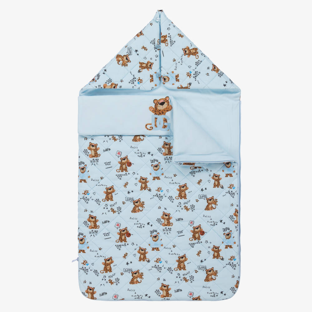 Dolce & Gabbana-Boys' Sky Leopard Cotton Cocoon | Childrensalon Outlet