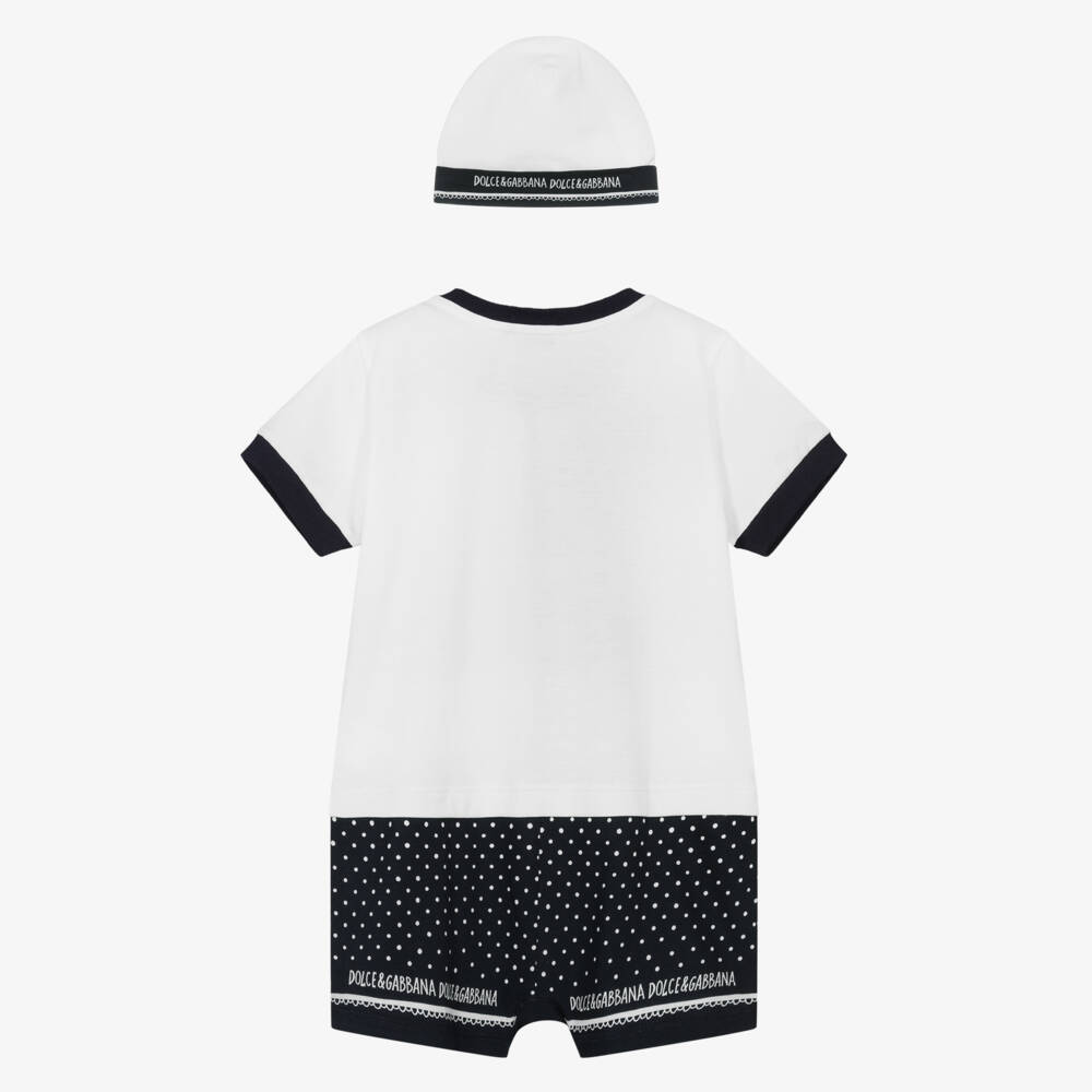 Dolce & Gabbana-Boys Soft Cotton Blue Ensemble | Childrensalon Outlet