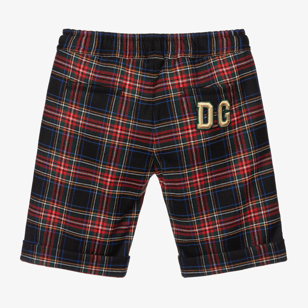 Dolce & Gabbana-Шерстяные шорты в шотландскую клетку для мальчиков | Childrensalon Outlet