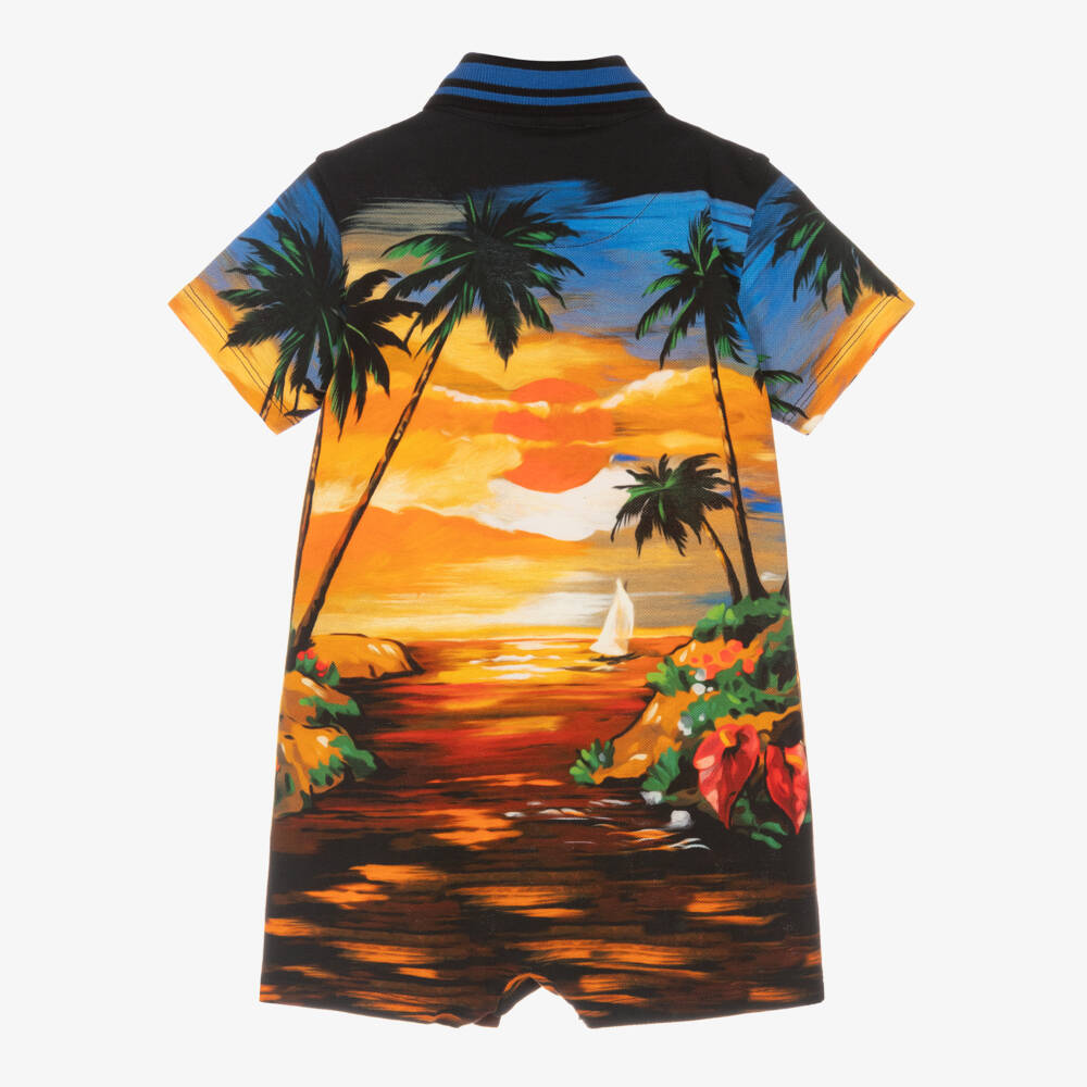 Dolce & Gabbana-رومبر بولو أزرق استوائي للأولاد | Childrensalon Outlet